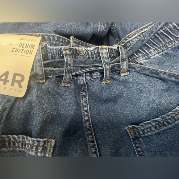 River Island High Waisted Straight leg jeans - Picture 4 of 5